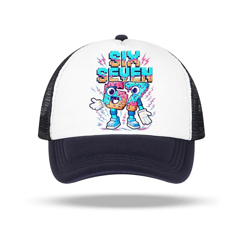 Steal a Brainrot 67 Baseball Cap Anime Character Print Sun Hat Child Adults Adjustable Peaked Caps Summer Casual Hats Xmas Gifts