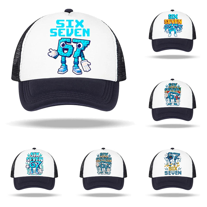 Steal a Brainrot 67 Baseball Cap Anime Character Print Sun Hat Child Adults Adjustable Peaked Caps Summer Casual Hats Xmas Gifts