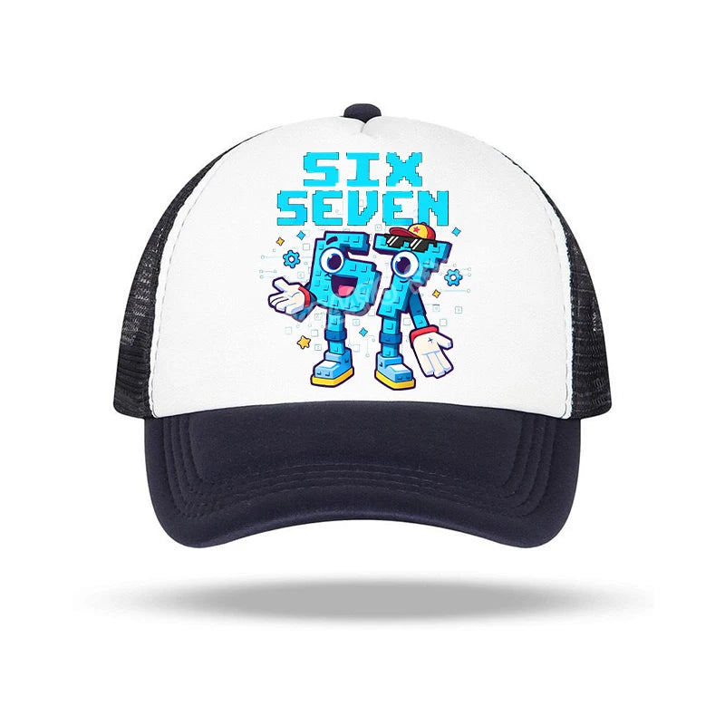 Steal a Brainrot 67 Baseball Cap Anime Character Print Sun Hat Child Adults Adjustable Peaked Caps Summer Casual Hats Xmas Gifts