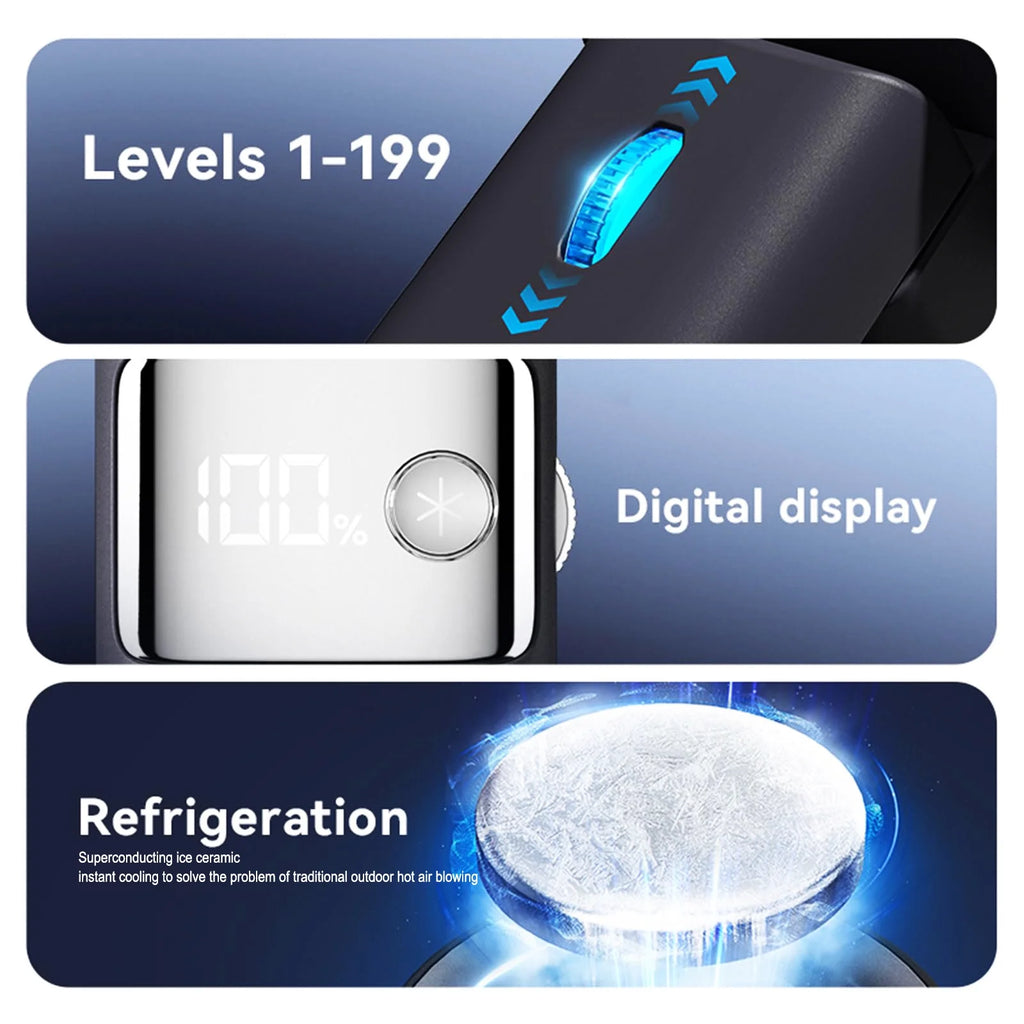Cutting-Edge Tech with 199 Speed Cooling Portable Small Fan&Handheld Fan,Foldable Desktop Fan,4000Mah, USB Rechargeable and Quiet Personal Fan for Home, Office, Travel & Outdoor Use (White)