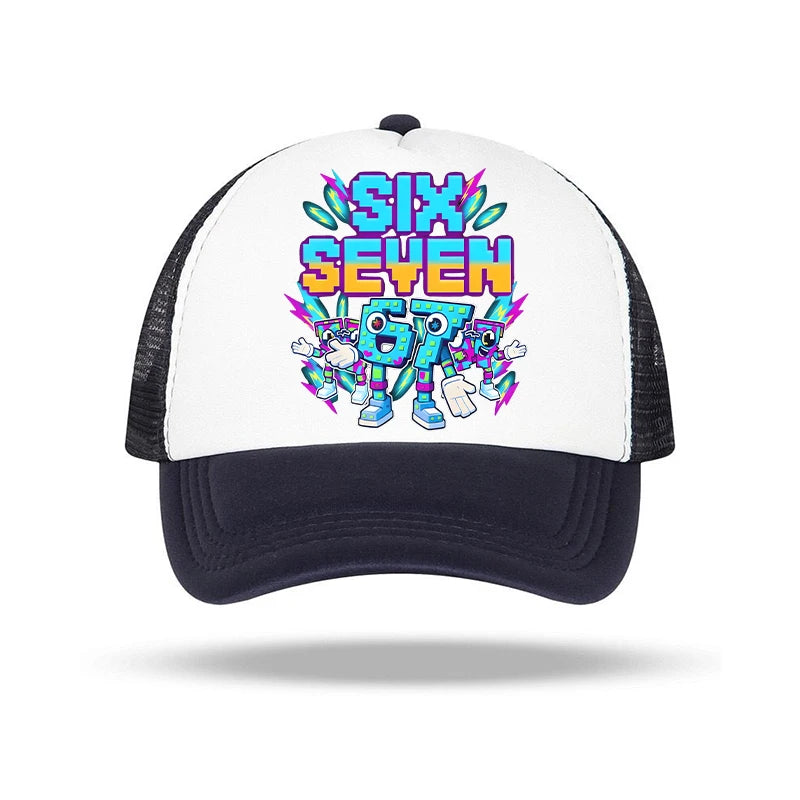 Steal a Brainrot 67 Baseball Cap Anime Character Print Sun Hat Child Adults Adjustable Peaked Caps Summer Casual Hats Xmas Gifts